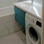 Столешница и овальная раковина из искусственного камня изготовлено в правила камня