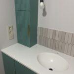 Столешницы с интегрированными раковинами из акрила изготовлено в правила камня