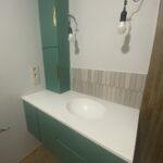 Столешницы с интегрированными раковинами из акрила изготовлено в правила камня