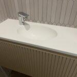 Столешницы с интегрированными раковинами из акрила изготовлено в правила камня