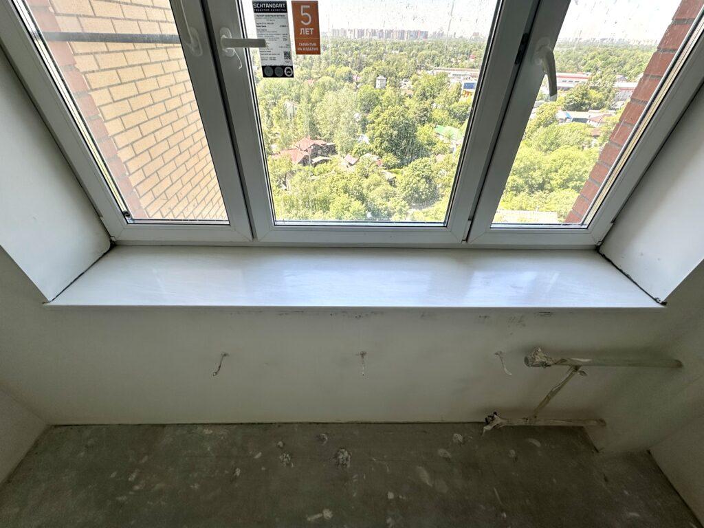 Подоконник эркерный 1 и 4 прямые (цена за 5 штук) из акрилового камня изготовлено в правила камня