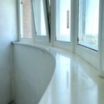 Подоконник эркерный 1 и 4 прямые (цена за 5 штук) из акрилового камня изготовлено в правила камня