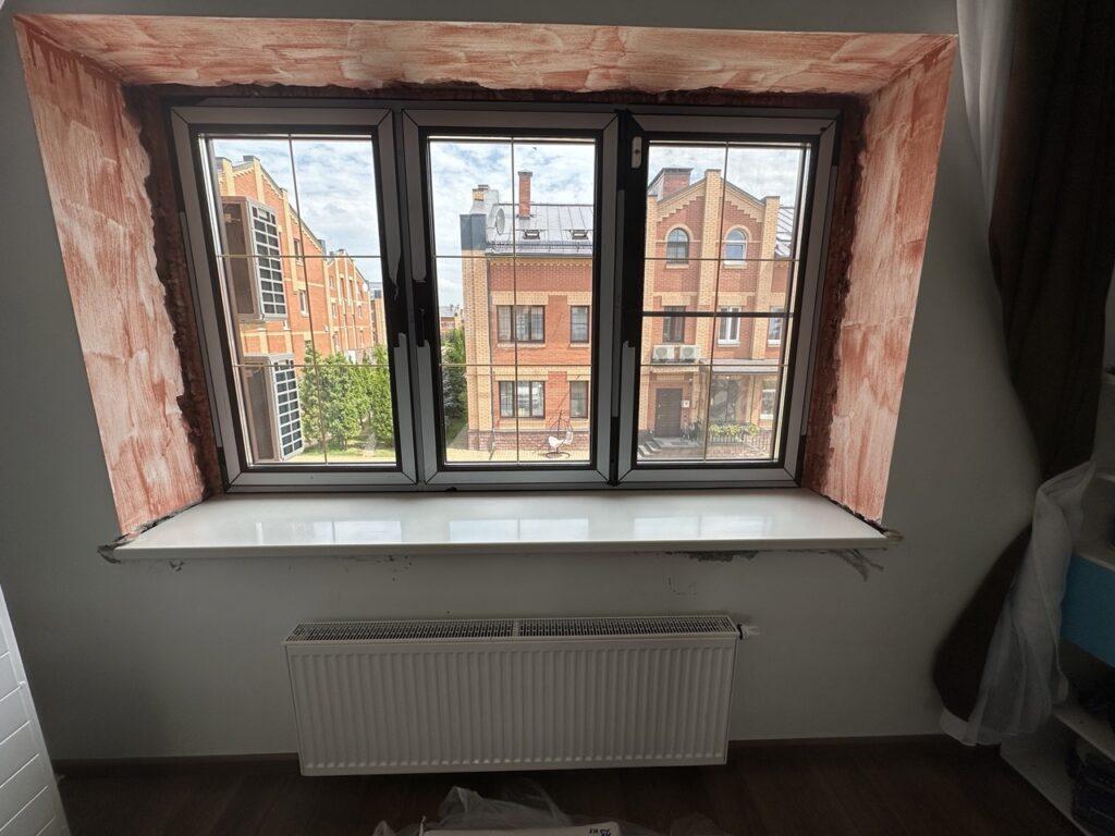 Беле подоконники из акрила (Цена за 4 штуки) изготовлено в правила камня