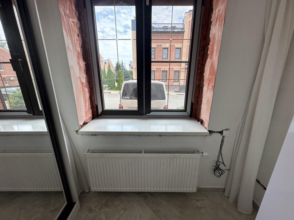 Беле подоконники из акрила (Цена за 4 штуки) изготовлено в правила камня