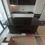 Столешницы на гарнитур и кухонный остров из акрила изготовлено в правила камня