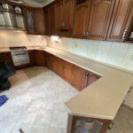 Акриловая столешница на кухню изготовлено в правила камня