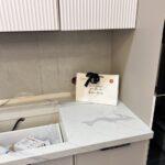 Прямая столешница на кухню изготовлено в правила камня