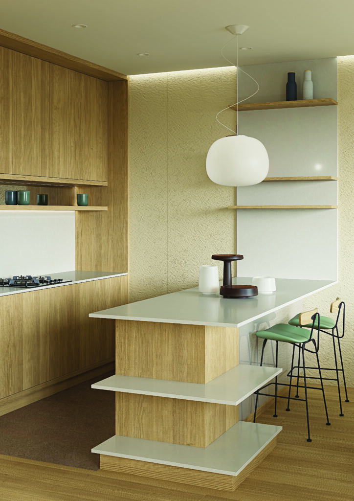 Primax Quartz 100 Ivory White изготовлено в правила камня