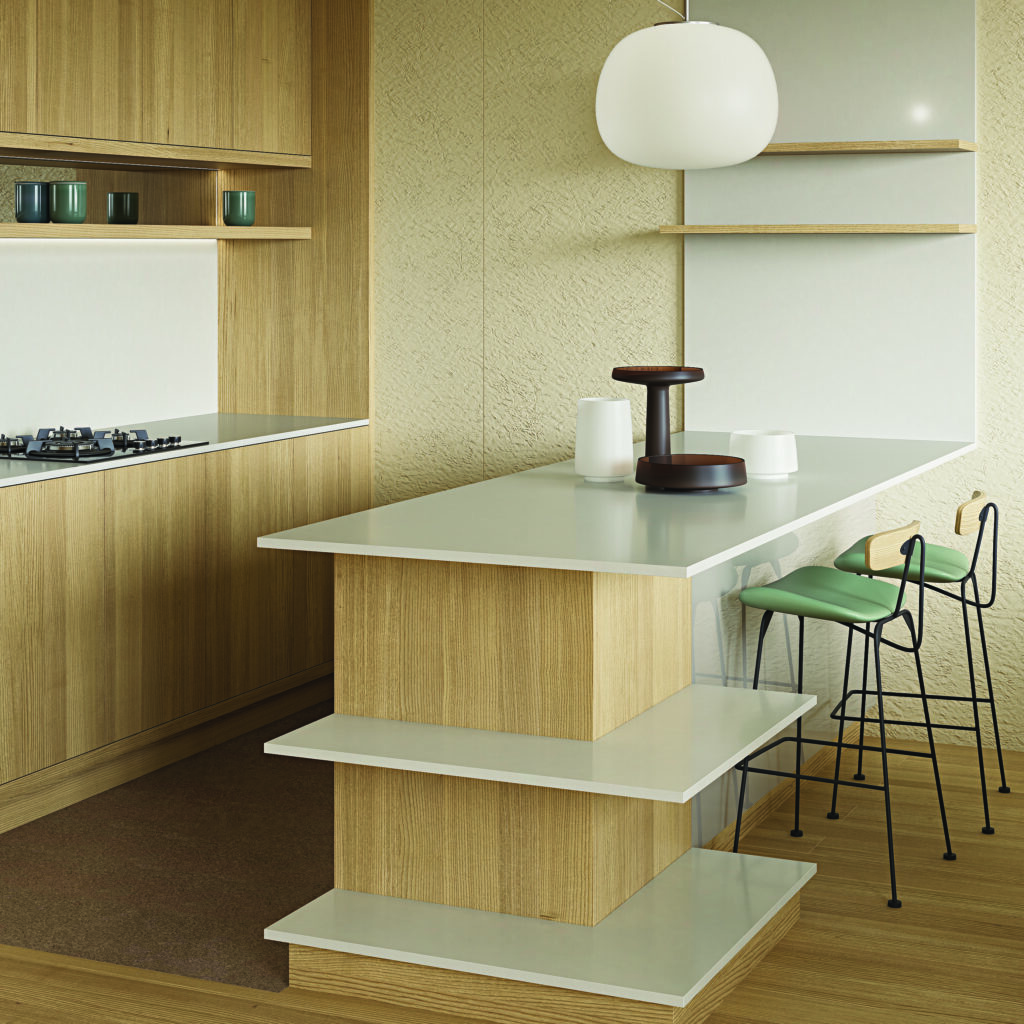 Primax Quartz 100 Ivory White изготовлено в правила камня