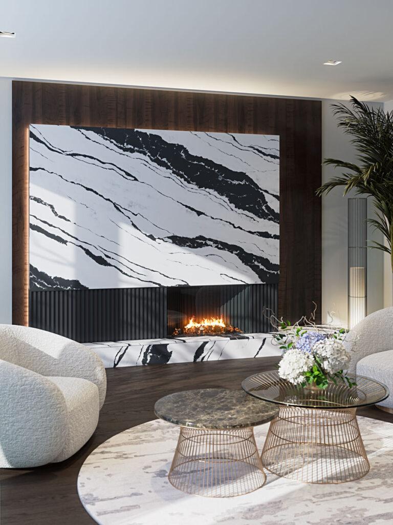 Primax Quartz 331 Panda White изготовлено в правила камня