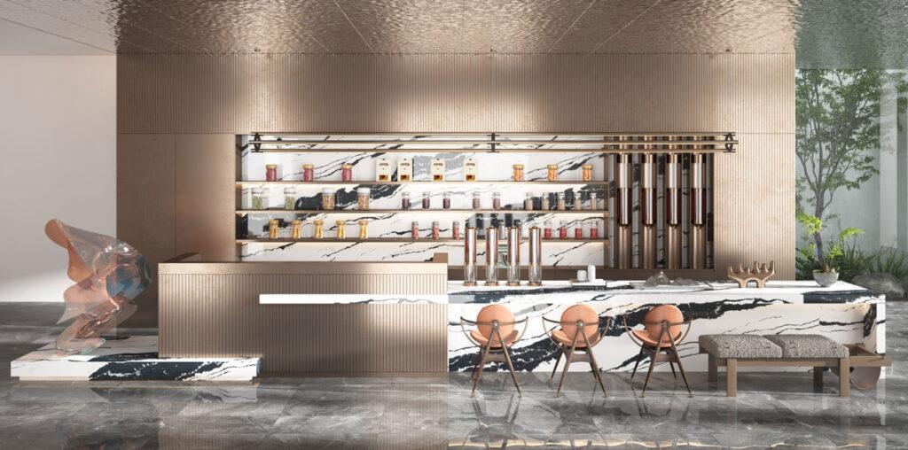 Primax Quartz 331 Panda White изготовлено в правила камня