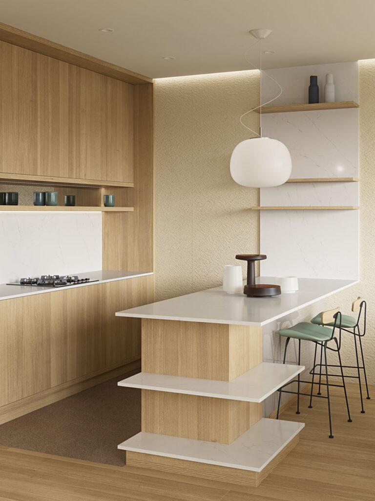 Primax Quartz 702 Light Calacatta изготовлено в правила камня