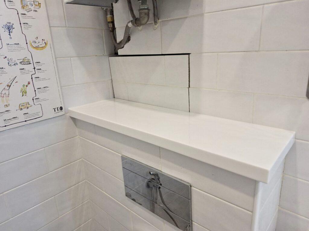 Столешница с раковинами из акрила для ванной комнаты изготовлено в правила камня