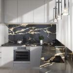 Primax Quartz 786 Calacatta Back Gold изготовлено в правила камня