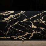 Primax Quartz 786 Calacatta Back Gold изготовлено в правила камня