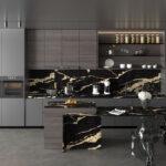 Primax Quartz 786 Calacatta Back Gold изготовлено в правила камня