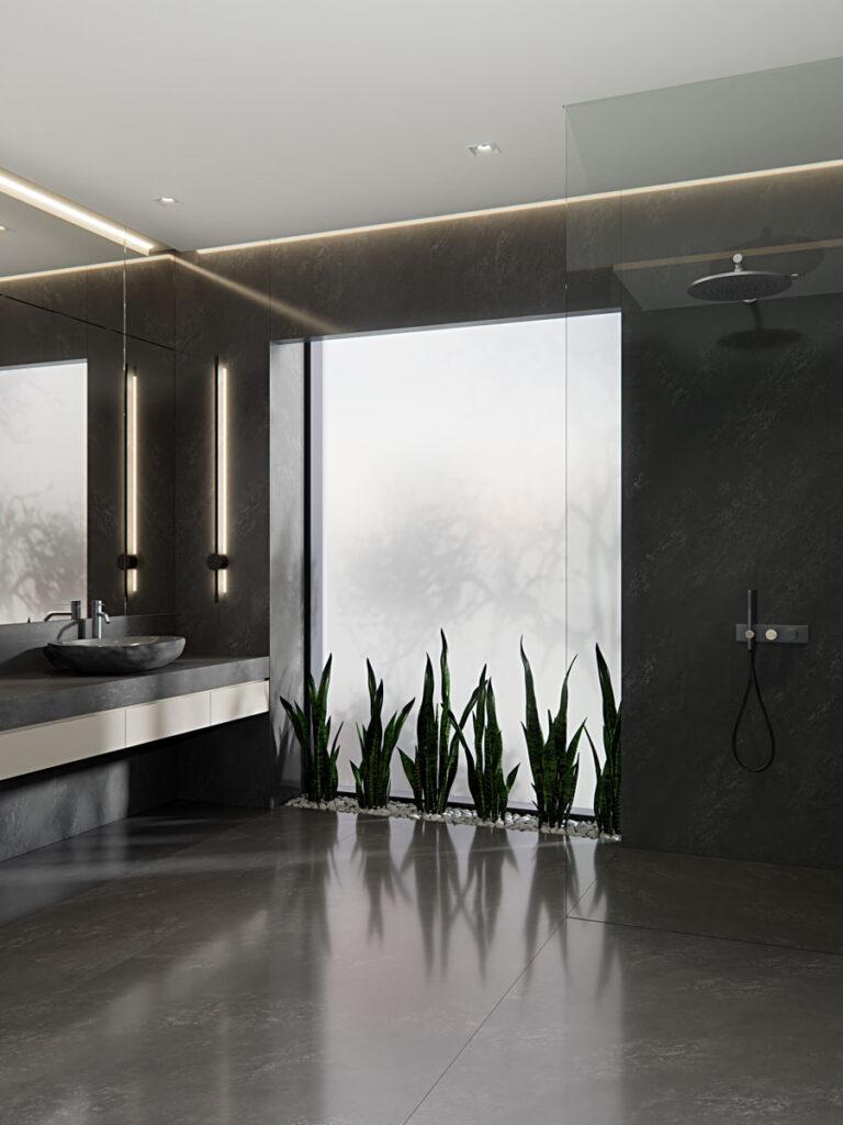 Primax Quartz 884 Dark Concrete изготовлено в правила камня