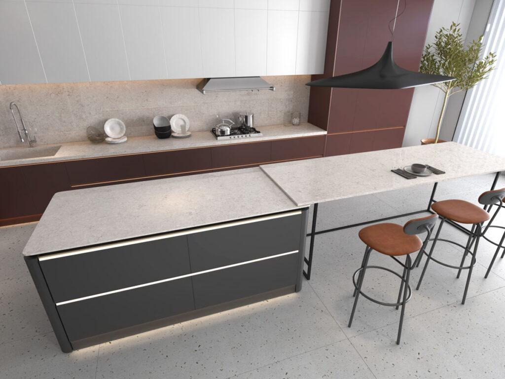 Primax Quartz 913 Golden Sunset изготовлено в правила камня