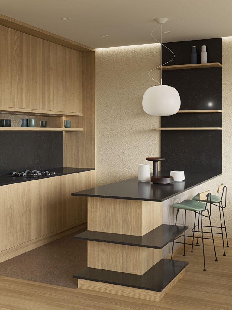 Primax Quartz 915 Dark Mist изготовлено в правила камня