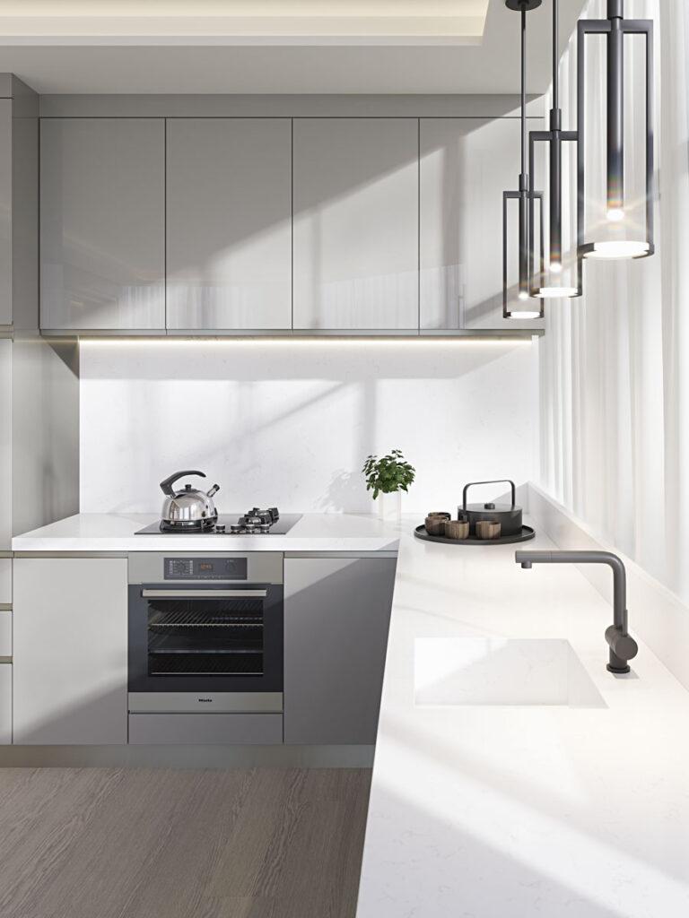 Primax Quartz 931 Sunny Carrara изготовлено в правила камня