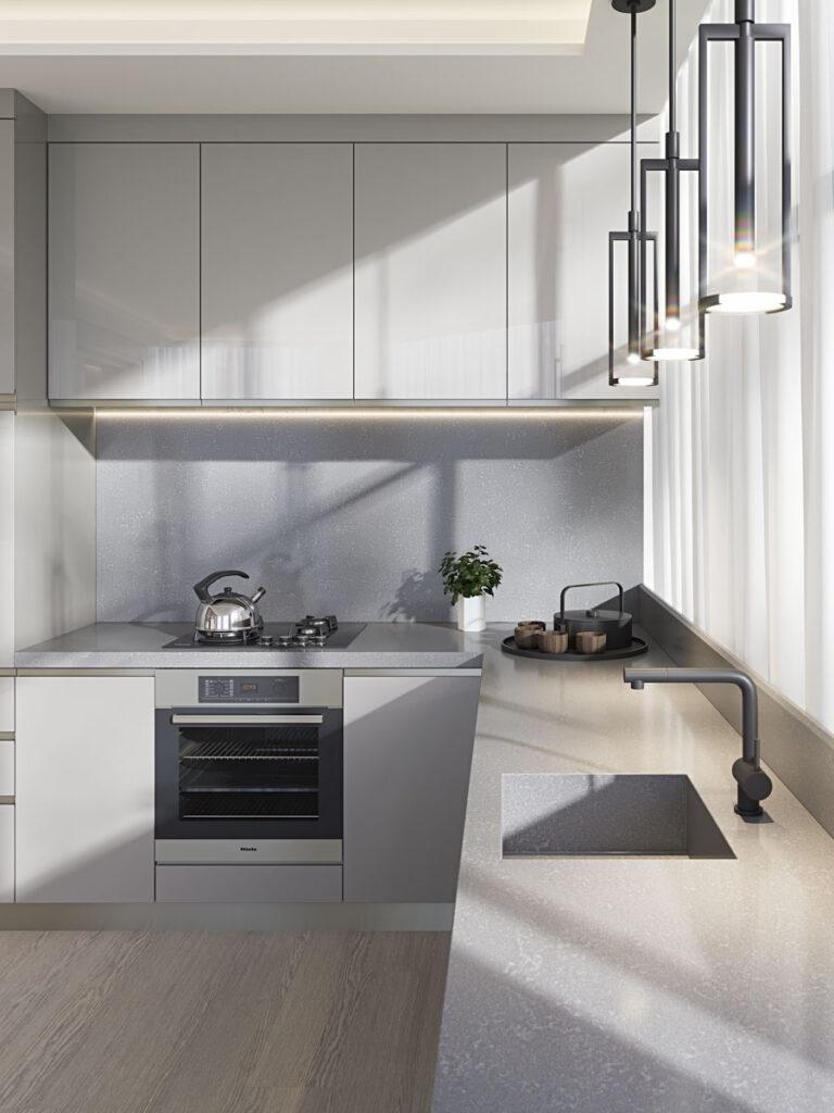 Primax Quartz 971 Ice Grey изготовлено в правила камня