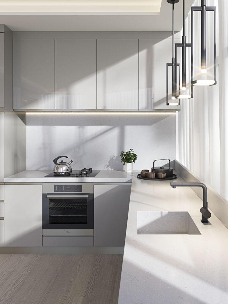 Primax Quartz 982 Moon Grey изготовлено в правила камня