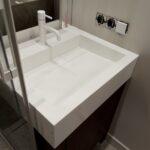 Каменная раковина в ванную комнату изготовлено в правила камня