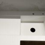 Акриловая столешница с мойкой и остров на кухню изготовлено в правила камня