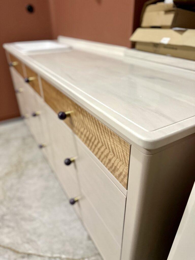 3 столешницы в ванную комнату из акрилового камня изготовлено в правила камня