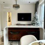 Барная стойка из акрилового камня изготовлено в правила камня